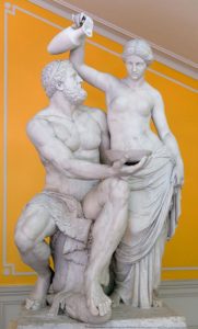 Copenhagen, Denmark, Royal Palace, statue