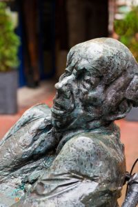 Memorial, bronze statue, Goettingen, Germany