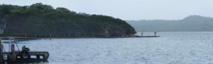 Estuary, Denmark, Western Australia, panorama, raining