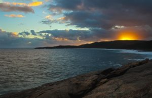 Ocean, sunset, Denmark, Western Australia