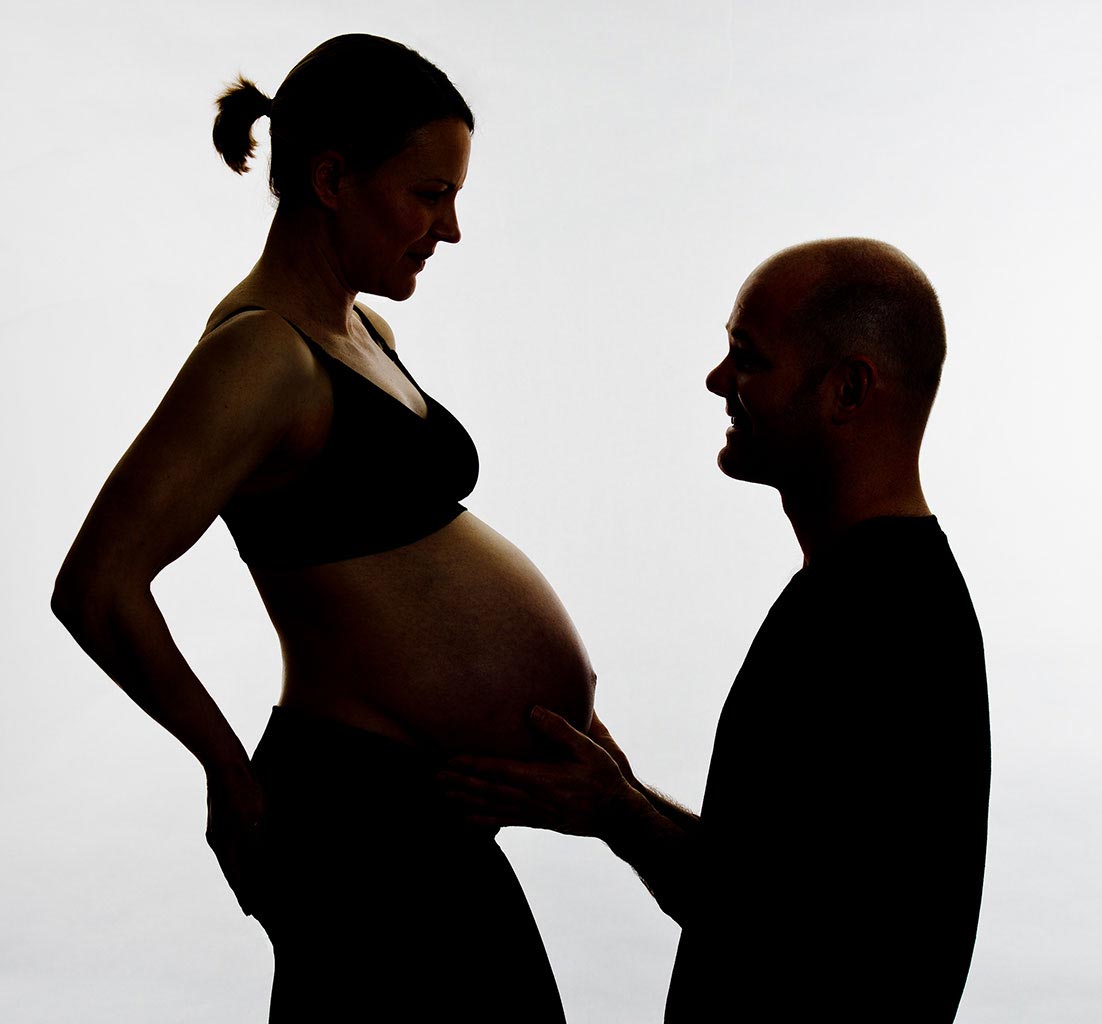 Maternity Project, Mel and Scott, silhouette