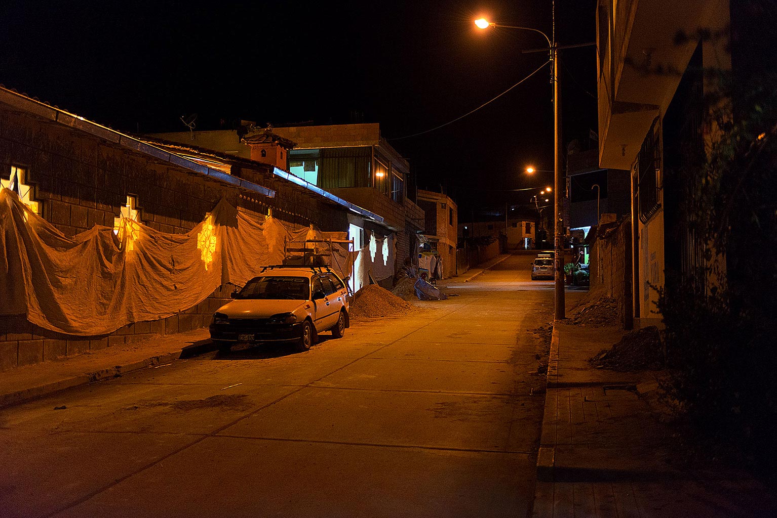 Sacred Valley, Peru, night scene